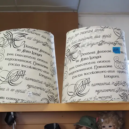 2x large lampshades H-440 