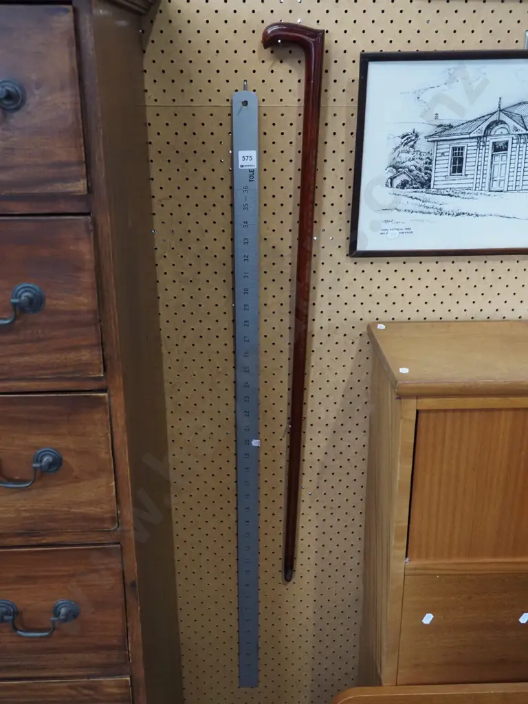 walking stick, 36" metal ruler Image 1++
