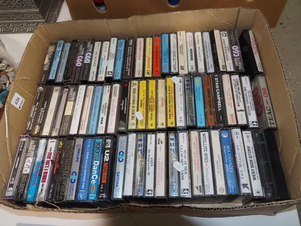 box of tape cassettes Image 1++