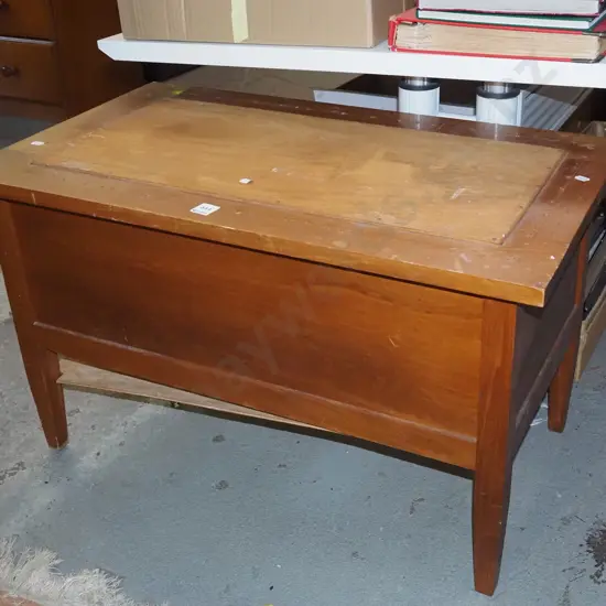 small rimu blanket box - cushion removed