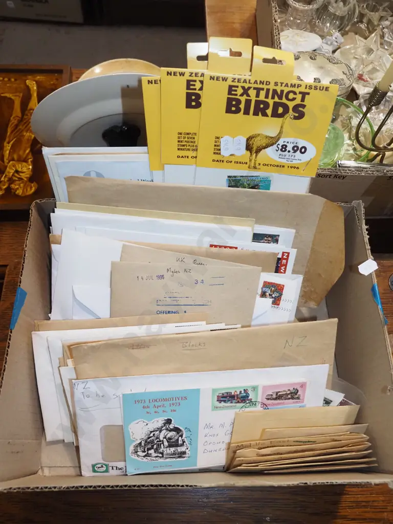 box of stamps and envelopes Image 1++