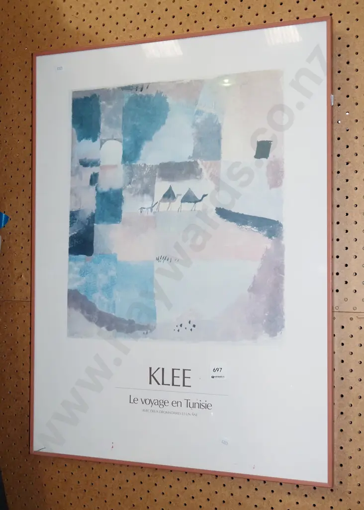 framed Klee Exhibition poster print Image 1++