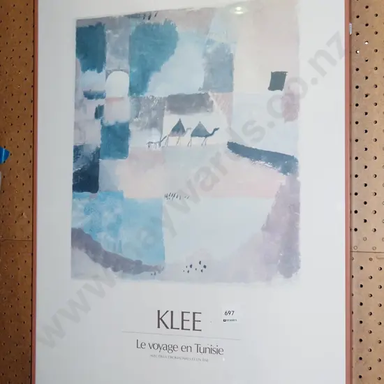 framed Klee Exhibition poster print