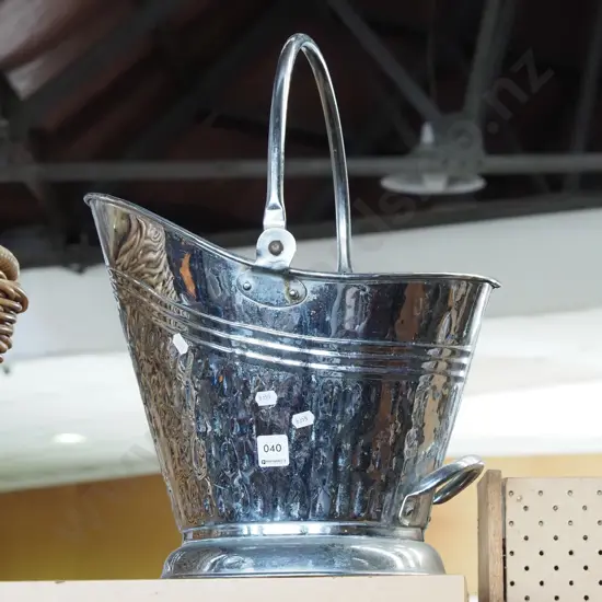 chrome coal scuttle