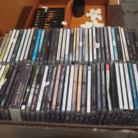 box of CDs