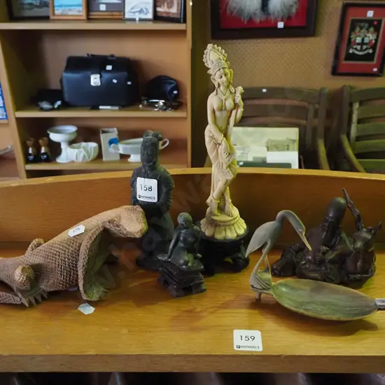 shelf of figurines Tallest H-250