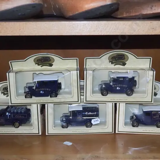 5x Cadbury models of yesteryear