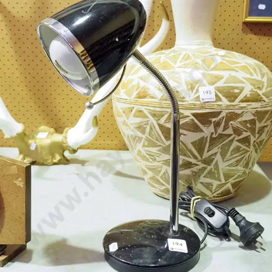 adjustable desk lamp - base is pitted