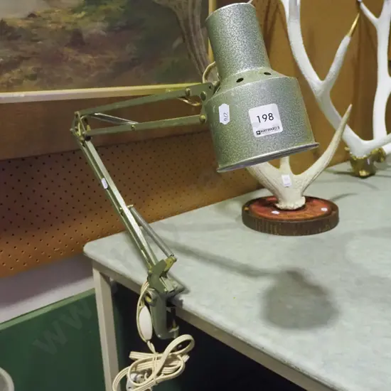 early anglepoise lamp with clamp