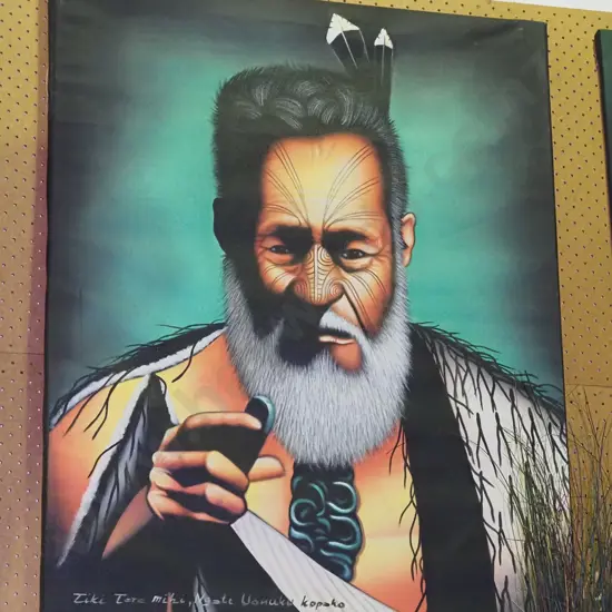 large acrylic on boxed canvas - portrait H-980 W-745 (canvas needs stretching)