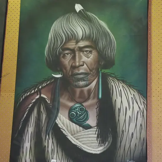 large acrylic on boxed canvas - portrait H-980 W-745 (canvas needs stretching)