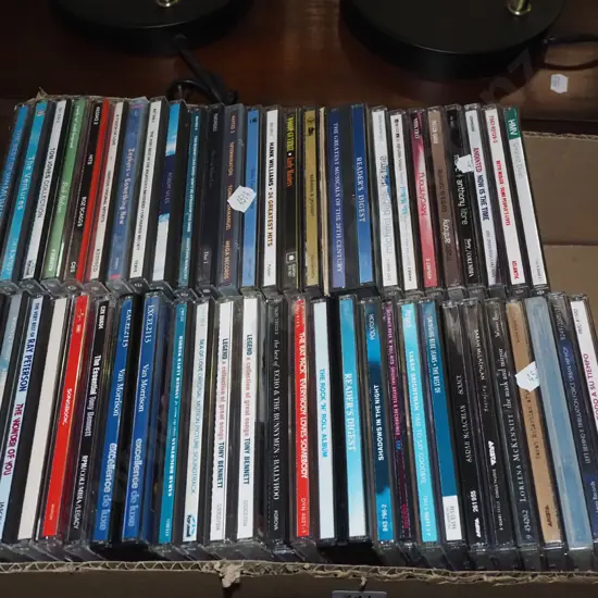 box of CDs
