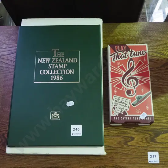 NZ 1986 stamp collection, Play That Tune card game