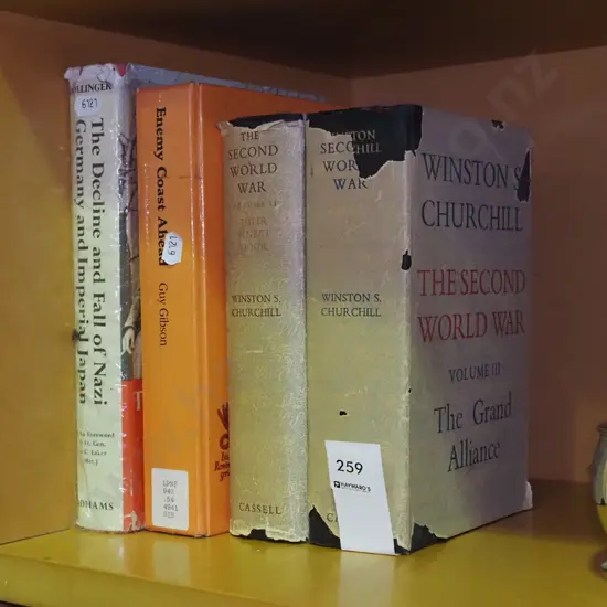 4 history books - Winston Churchill WWII and others