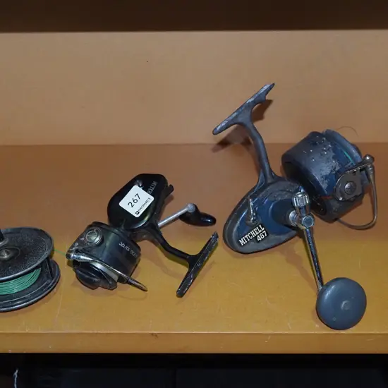 3x vintage fishing reels
