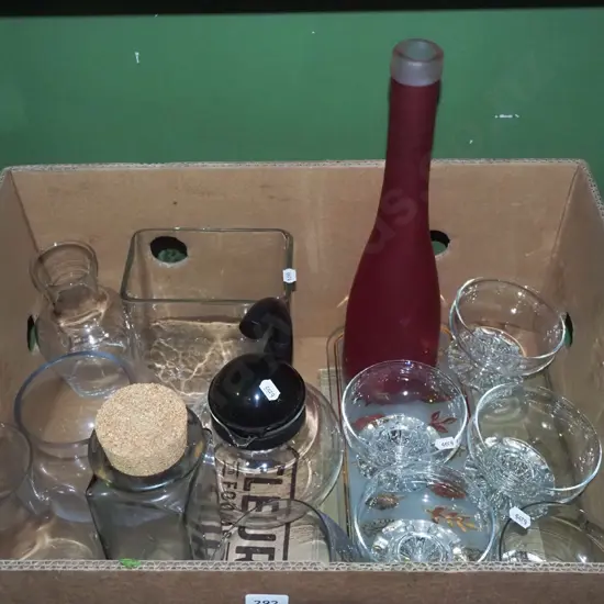 box; comports, vases, bottles etc