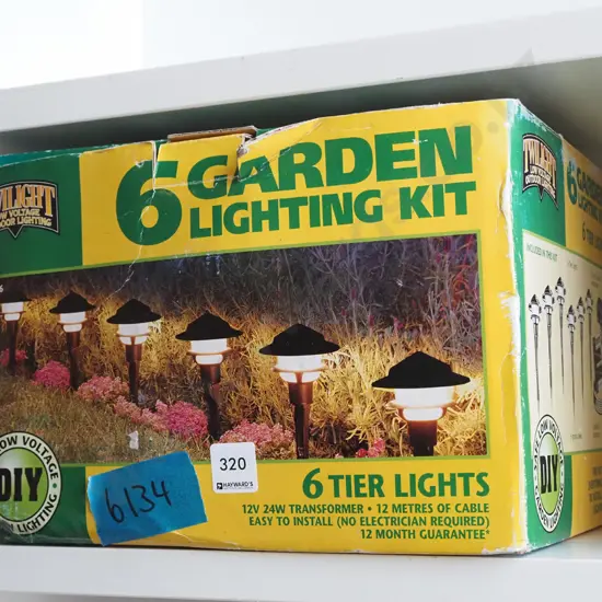 6x outdoor garden lights