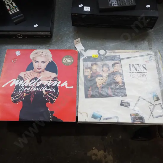2x LPs; INXS, Madonna