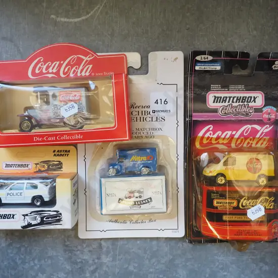 4x boxed model vehicles