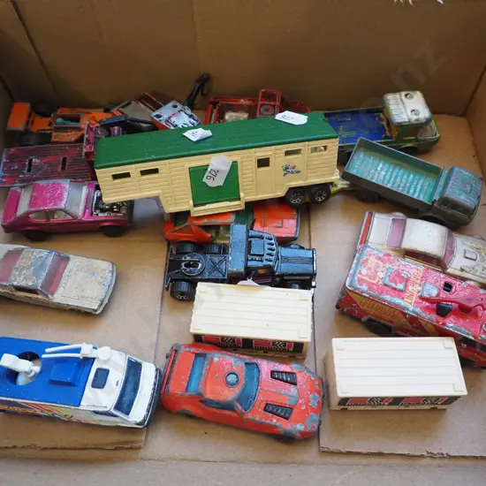 box; toy vehicles