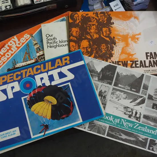 various Weetbix collector card sets