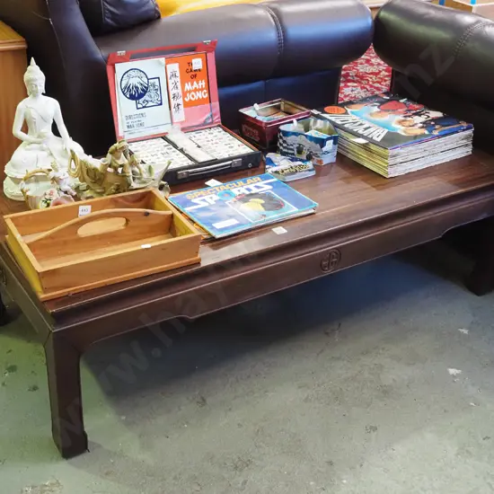 Asian hardwood coffee table H-370 W-1270 D-550