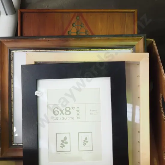 box of picture frames, shadow frames, Chinese Checker board