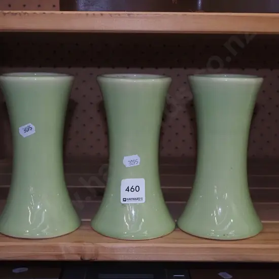 3x Dunedin Horticultural Society vasesH-160
