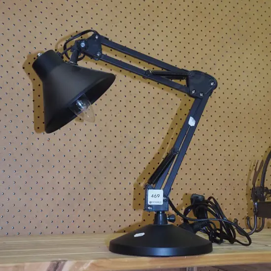 black angleposie lamp