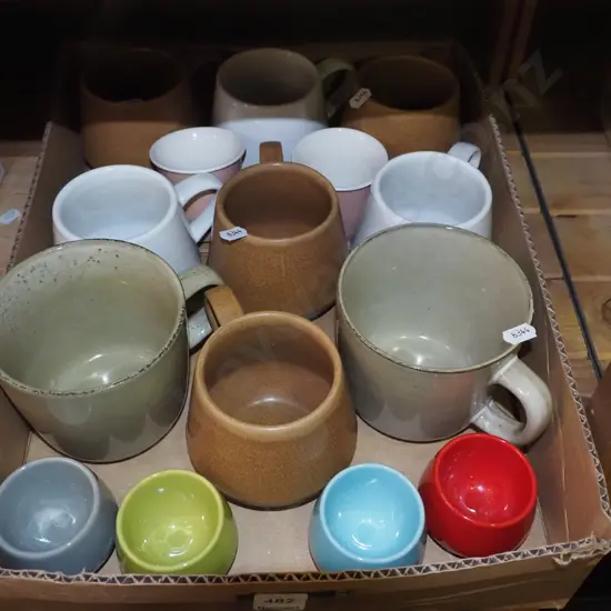 box; egg cups, coffee cups etc