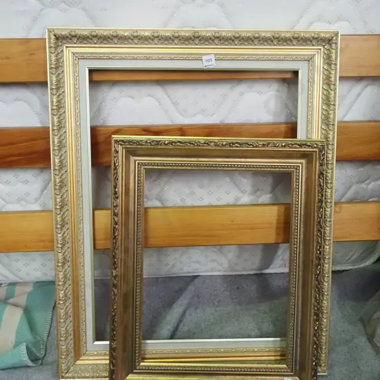 2x gilt picture frames