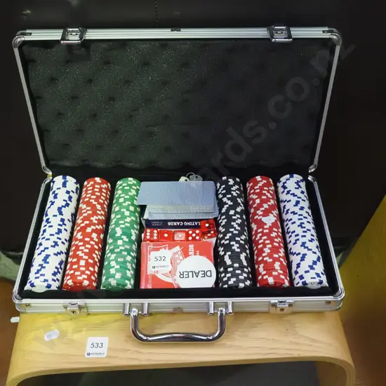 cased poker set