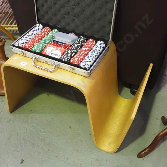 plywood end table/magazine rack