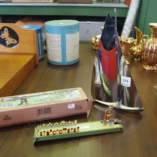 chrome yacht, Tin Treasures golf set