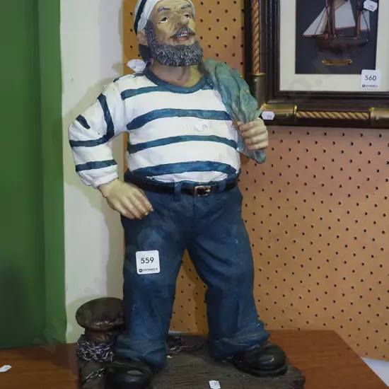 composite sailor figurine H-460