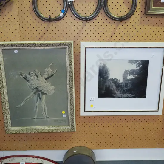 framed photo print - Otago University, framed ballerina print - yelow dots