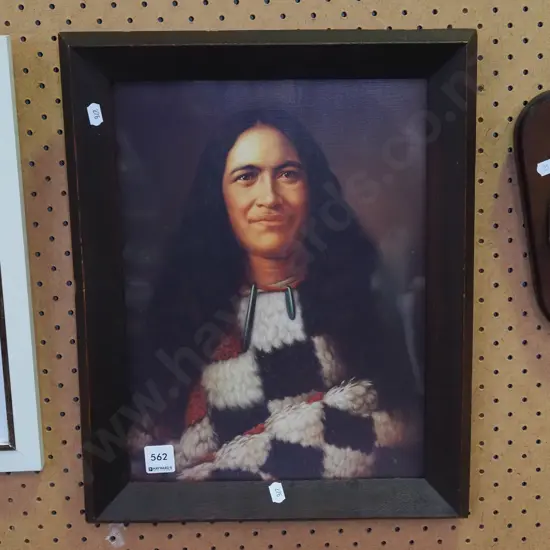 framed Lindauer print  - portrait