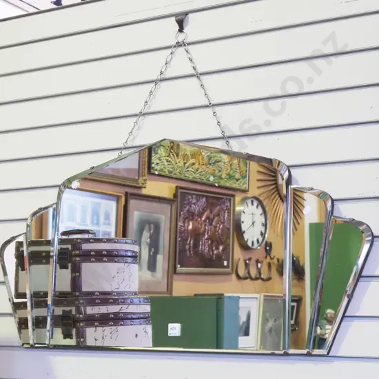 segmented deco wall mirror H-460