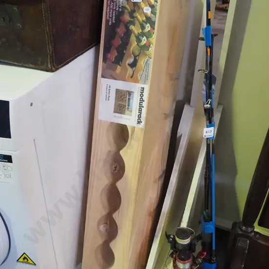 pine modular wine rack