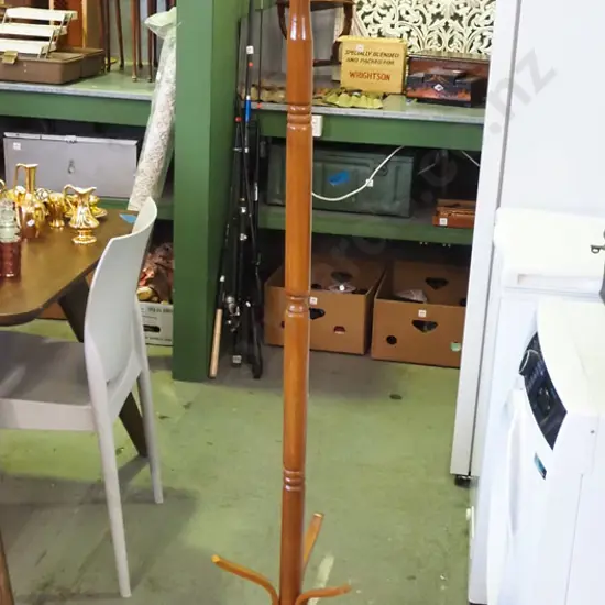 wooden coat stand