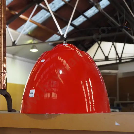 red metal light shade H-240