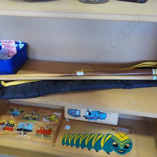 pool cue and carry case