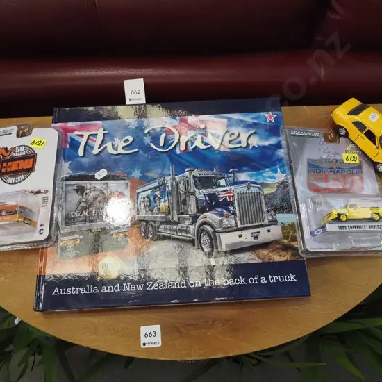 3x model vehicles, Australian and NZ  trucking book