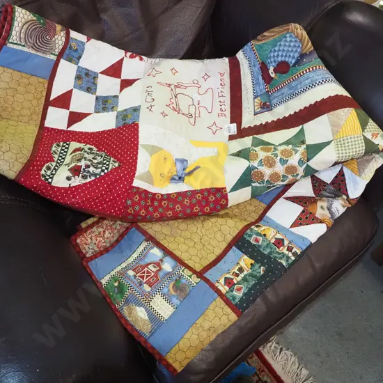 handmade patchwork quilt