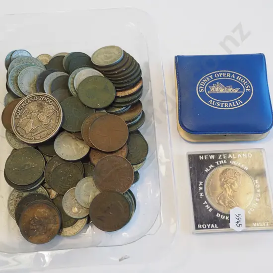 tray of coins