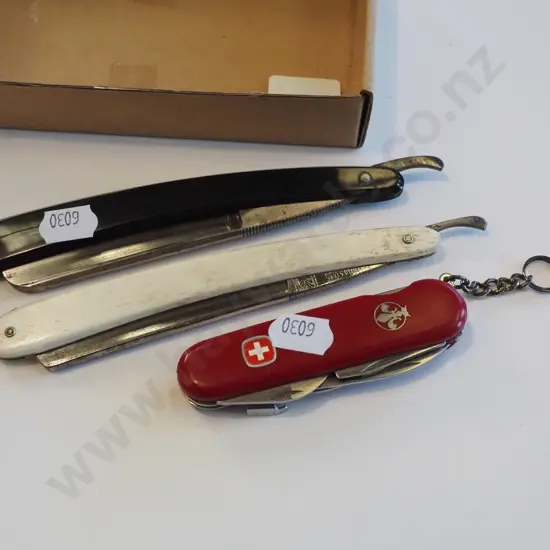 cut throat razor, Swiss Army knife