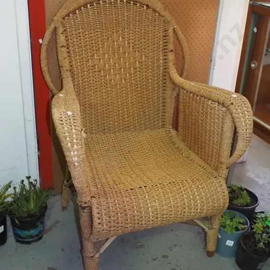 seagrass armchair