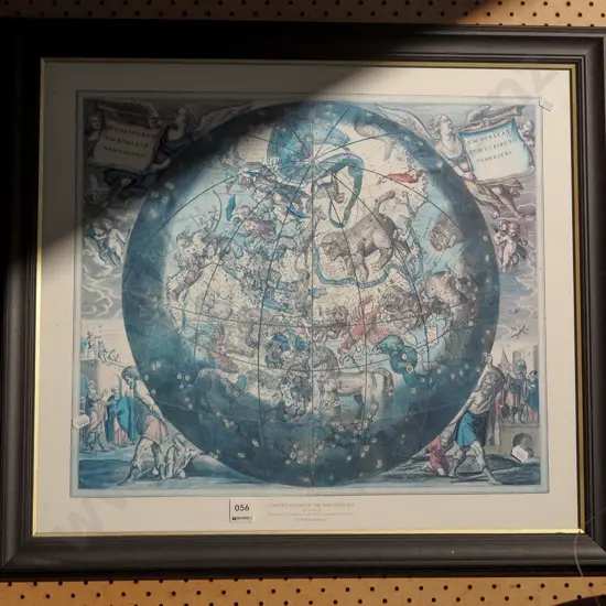 framed print - Constellations of the Northern Sky