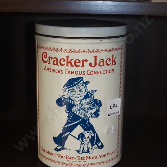 vintage Cracker Jack tin