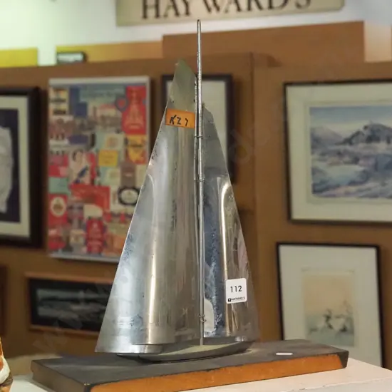 chrome yacht on mdf stand - needs a clean